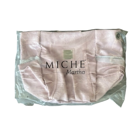5/$25 MICHE NWT rose colored large vegan leather clutch bag - Picture 4 of 9
